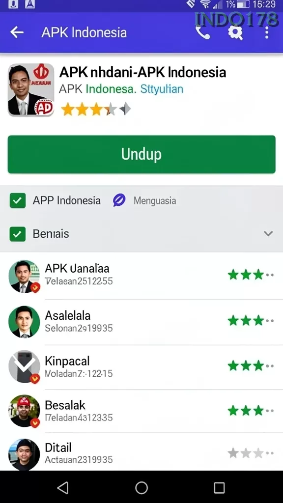 Cuplikan layar TOTO12 — menu navigasi