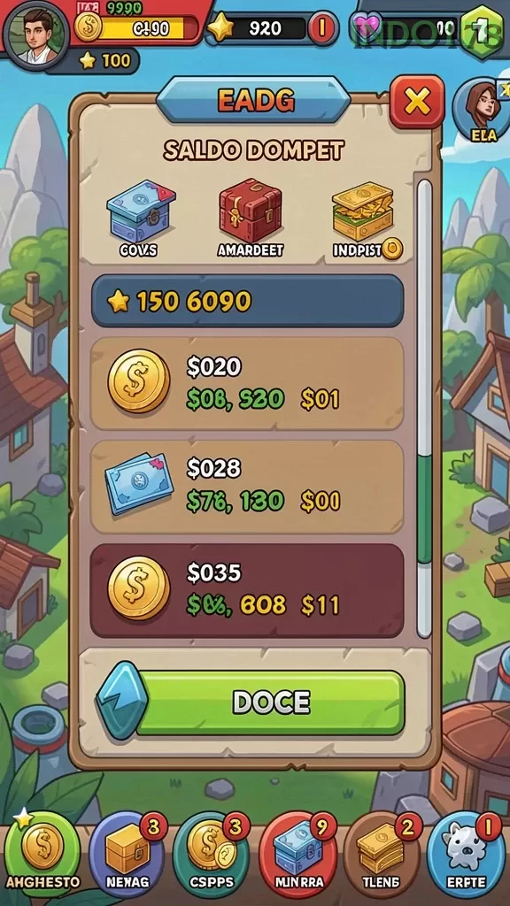 Cuplikan layar TOTO12 — aktivitas